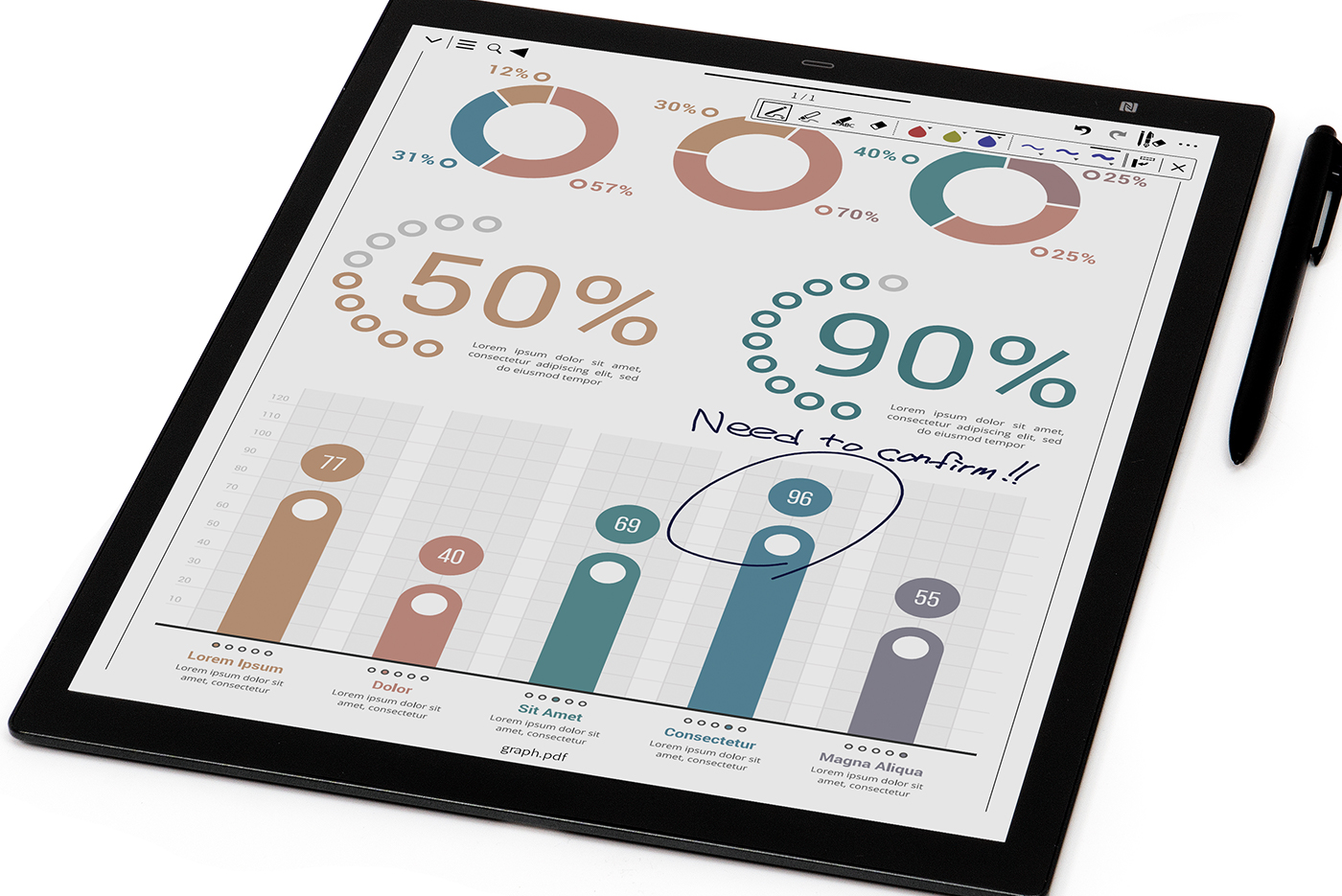 4,096 colors Digital Paper Device | Linfiny Japan Inc.